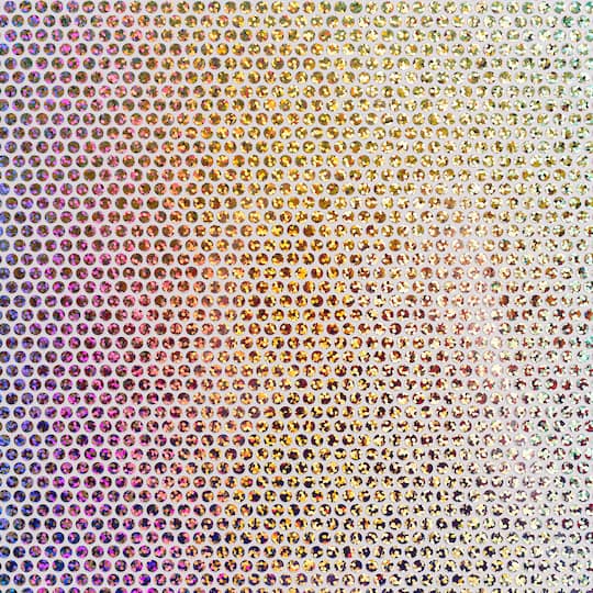 Cricut® Holographic Sparkle Iron-On Silver Mosaic Circles